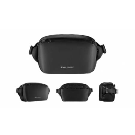 K&F Concept KF4445 Alpha Sling Bag 10 l - torba fotograficzna typu sling (na ramię, biodrowa), 10L, czarna